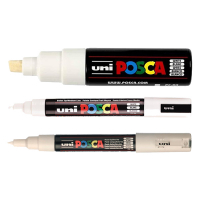 POSCA PC-1MC/5M/8K set de marqueurs acryliques (3 pièces) - blanc 424249