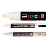 POSCA PC-1MC/5M/8K set de marqueurs peinture (3 pièces) - blanc