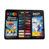POSCA PC-1MC/PC-3M/PC-5M Manga set de marqueurs acryliques (20 pièces) 425422 - 1