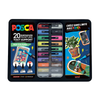 POSCA PC-1MC/PC-3M/PC-5M Pop Colors set de marqueurs de peinture (20 pièces) MPOSCA/20015 424482