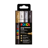 POSCA PC-1MC set de marqueurs peinture (0,7 - 1 mm conique) 4 pcs PC1MC/4AASS09 424066