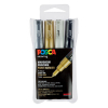POSCA PC-1MC set de marqueurs peinture (0,7 - 1 mm conique) 4 pcs