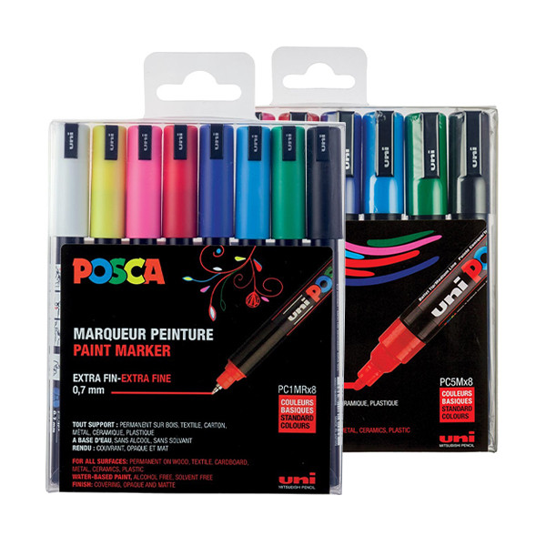 POSCA PC-1MR/PC-5M set de marqueurs acryliques (16 pièces) 424478 - 1