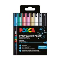 POSCA PC-1MR set de marqueurs peinture (0,7 mm ogive) 8 pcs - métallique PC1MR/8AASS19 424035