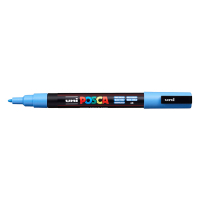 POSCA PC-3M marqueur acrylique (0,9 - 1,3 mm ogive) - bleu ciel 424073