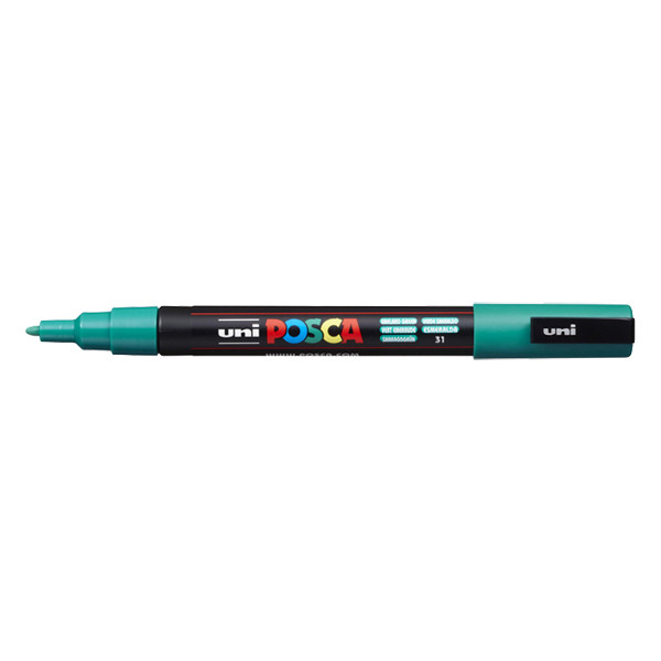 POSCA PC-3M marqueur acrylique (0,9 - 1,3 mm ogive) - vert émeraude 424102 - 1