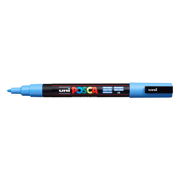 POSCA PC-3M marqueur peinture (0,9 - 1,3 mm ogive) - bleu ciel PC3MBCI 424073 - 1