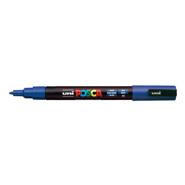 POSCA PC-3M marqueur peinture (0,9 - 1,3 mm ogive) - bleu foncé PC3MBF 424075 - 1