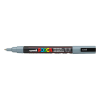 POSCA PC-3M marqueur peinture (0,9 - 1,3 mm ogive) - gris PC3MG 424080