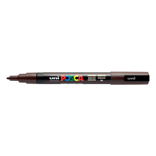 POSCA PC-3M marqueur peinture (0,9 - 1,3 mm ogive) - marron foncé PC3MMF 424089 - 1