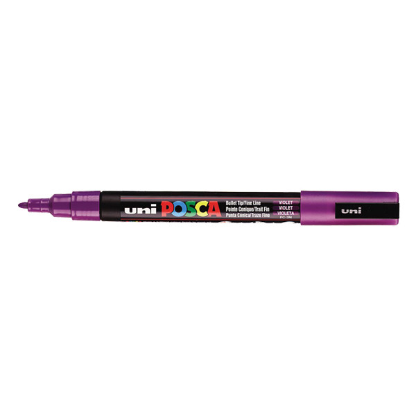 POSCA PC-3M marqueur peinture (0,9 - 1,3 mm ogive) - violet PC3MVT 424106 - 1
