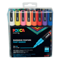 POSCA PC-3M set de marqueurs peinture (0,9 - 1,3 mm ogive) 16 pcs PC3M/16AASS21 424111