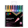 POSCA PC-3M set de marqueurs peinture (0,9 - 1,3 mm ogive) 8 pcs - pastel