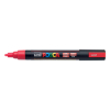POSCA PC-5M marqueur acrylique (1,8 - 2,5 mm ogive) - rouge fluo 424155 - 1