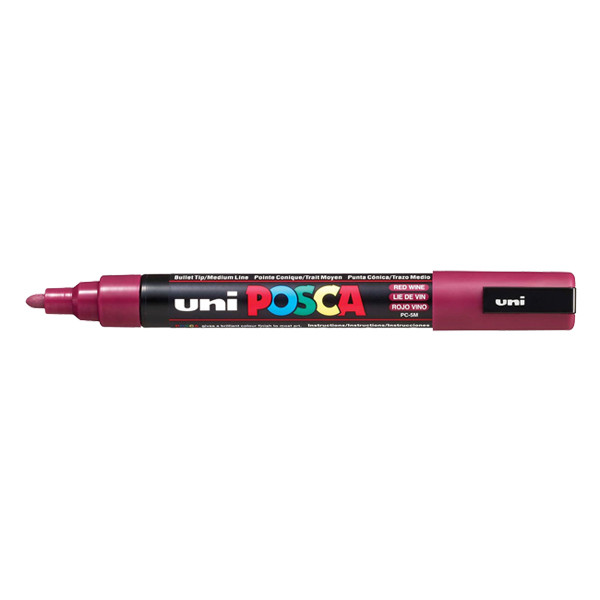 POSCA PC-5M marqueur acrylique (1,8 - 2,5 mm ogive) - rouge vin 424143 - 1
