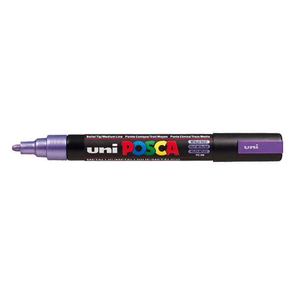 POSCA PC-5M marqueur acrylique (1,8 - 2,5 mm ogive) - violet métallique 424165 - 1