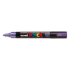 POSCA PC-5M marqueur acrylique (1,8 - 2,5 mm ogive) - violet métallique 424165 - 1