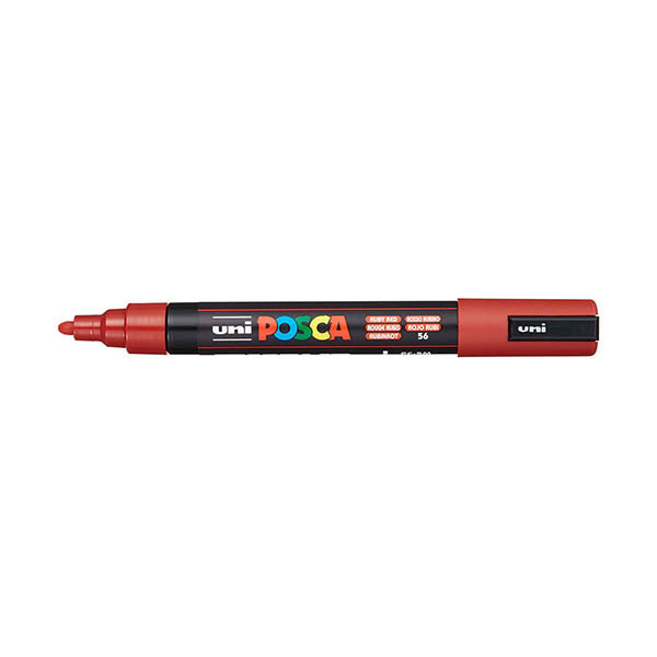 POSCA PC-5M marqueur de peinture (1,8 - 2,5 mm rond) - rouge rubis 425412 - 1
