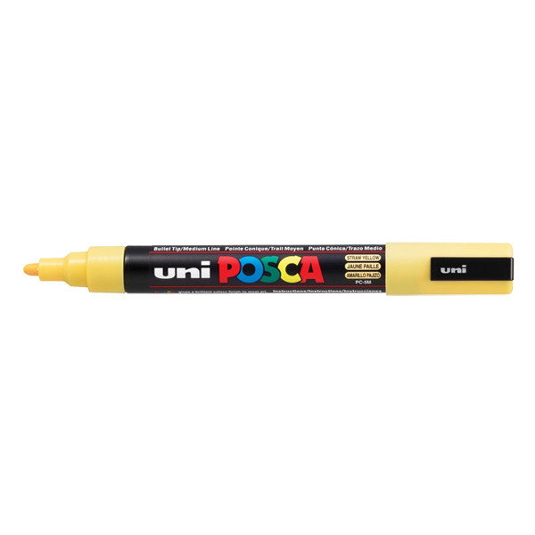 POSCA PC-5M marqueur peinture (1,8 - 2,5 mm ogive) - jaune paille PC5MJP 424140 - 1