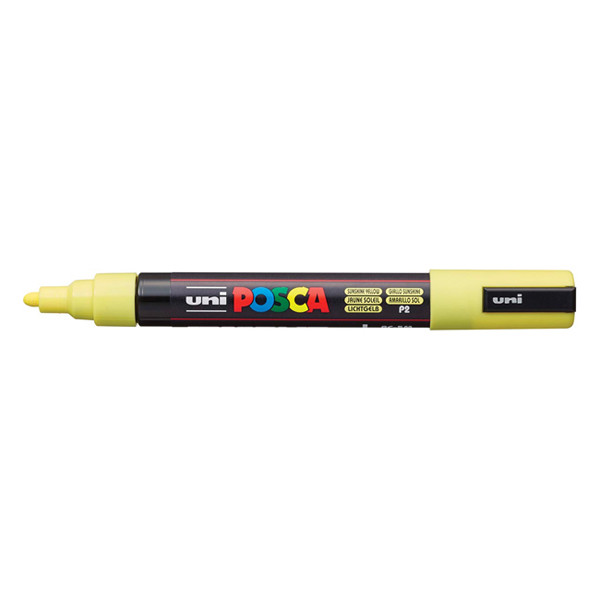 POSCA PC-5M marqueur peinture (1,8 - 2,5 mm ogive) - jaune soleil PC5MJS 424139 - 1