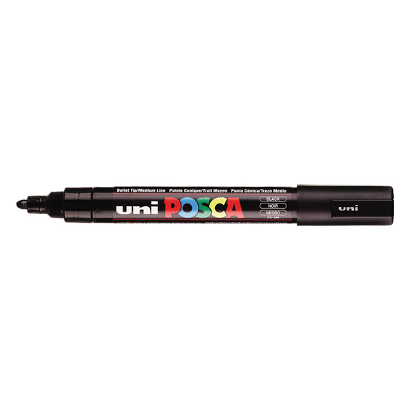 POSCA PC-5M marqueur peinture (1,8 - 2,5 mm ogive) - noir PC5MN 424145 - 1