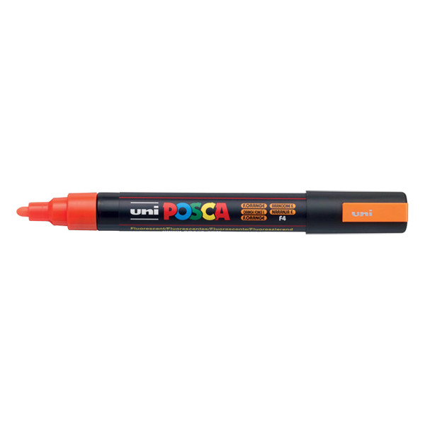 POSCA PC-5M marqueur peinture (1,8 - 2,5 mm ogive) - orange fluo PC5MOFLUO 424148 - 1