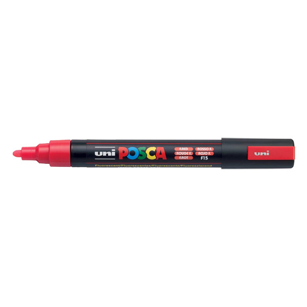POSCA PC-5M marqueur peinture (1,8 - 2,5 mm ogive) - rouge fluo PC5MRFLUO 424155 - 1