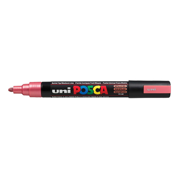 POSCA PC-5M marqueur peinture (1,8 - 2,5 mm ogive) - rouge métallique PC5MRM 424156 - 1