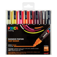 POSCA PC-5M set de marqueurs peinture (1,8 - 2,5 mm ogive) 8 pcs - chaud