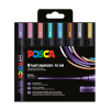 POSCA PC-5M set de marqueurs peinture (1,8 - 2,5 mm ogive) 8 pcs - métallique