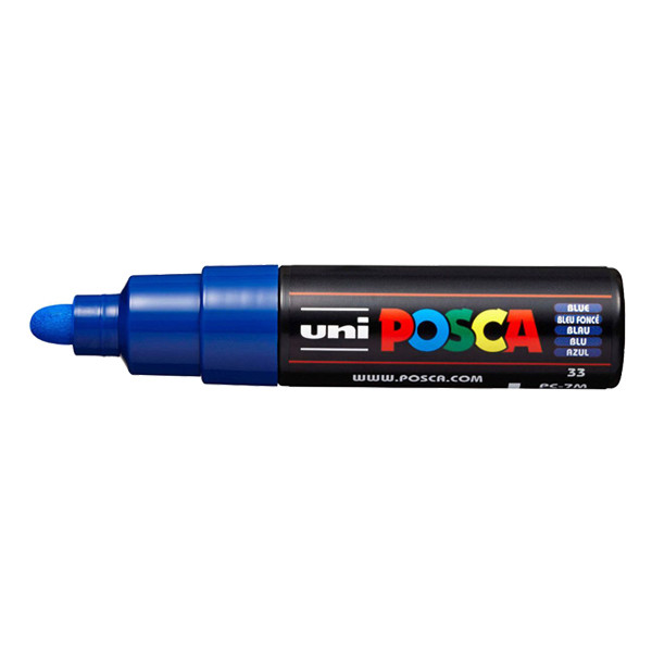 POSCA PC-7M marqueur peinture (4,5 - 5,5 mm ogive) - bleu foncé PC7MBF 424176 - 1