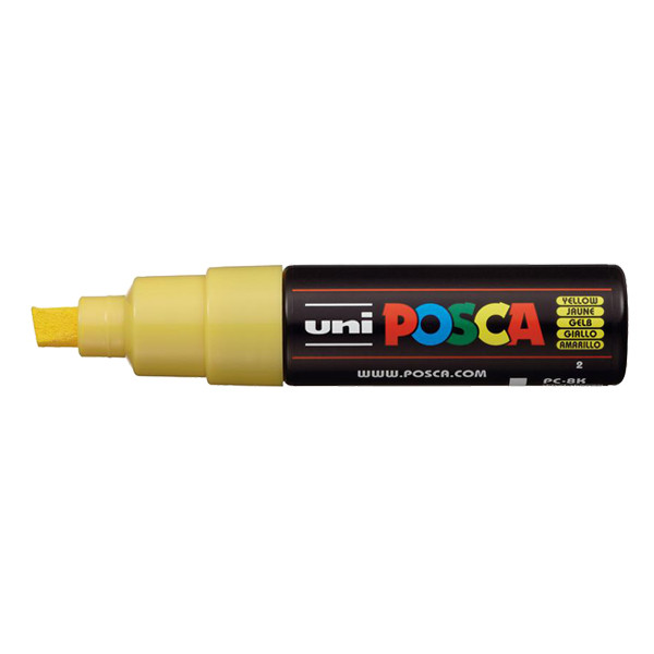 POSCA PC-8K marqueur acrylique (8 mm biseautée) - jaune 424204 - 1