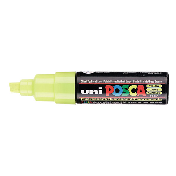 POSCA PC-8K marqueur acrylique (8 mm biseautée) - jaune fluo 424205 - 1