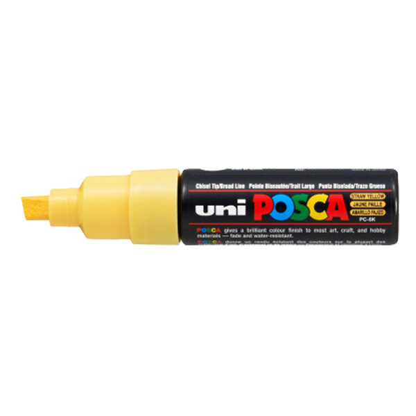 POSCA PC-8K marqueur acrylique (8 mm biseautée) - jaune paille 424206 - 1