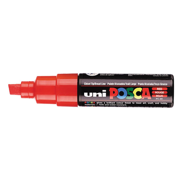 POSCA PC-8K marqueur acrylique (8 mm biseautée) - rouge 424215 - 1