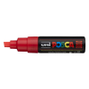 POSCA PC-8K marqueur acrylique (8 mm biseautée) - rouge fluo 424219 - 1