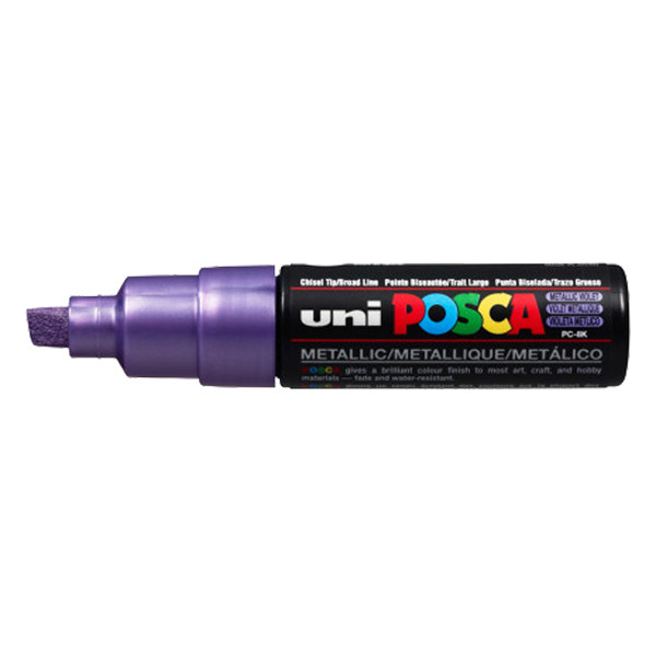 POSCA PC-8K marqueur acrylique (8 mm biseautée) - violet métallique 424228 - 1