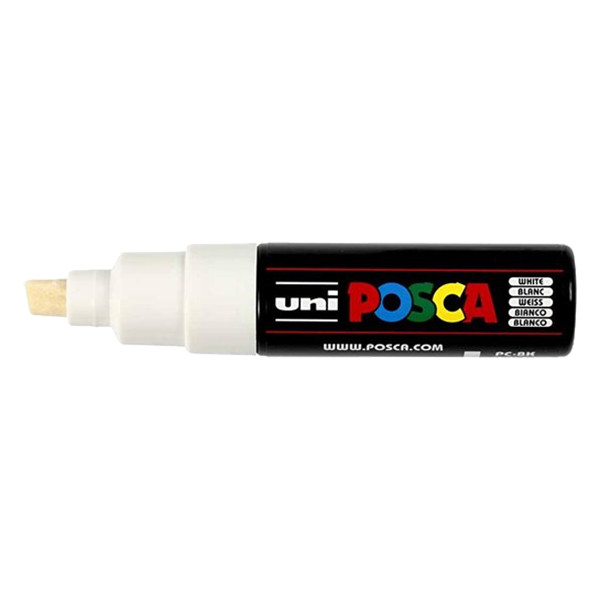 POSCA PC-8K marqueur peinture (8 mm biseautée) - blanc PC8KBL 424198 - 1
