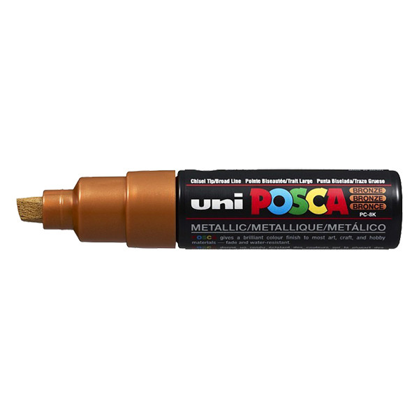 POSCA PC-8K marqueur peinture (8 mm biseautée) - bronze PC8KBR 424200 - 1