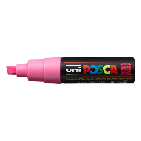 POSCA PC-8K marqueur peinture (8 mm biseautée) - rose fluo PC8KREFLUO 424217 - 1