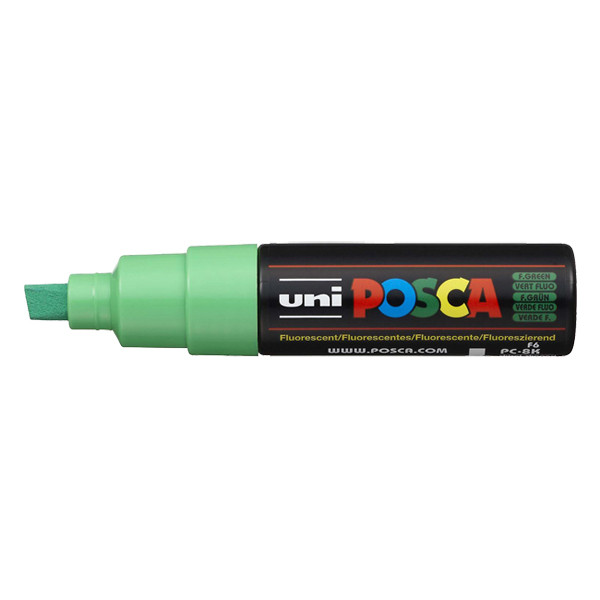 POSCA PC-8K marqueur peinture (8 mm biseautée) - vert fluo PC8KVFLUO 424225 - 1