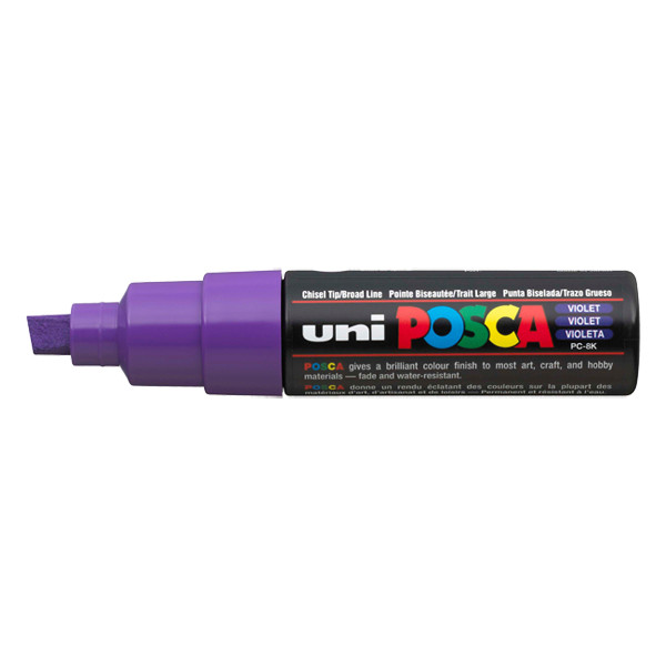 POSCA PC-8K marqueur peinture (8 mm biseautée) - violet PC8KVT 424227 - 1