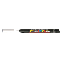 POSCA brush PCF-350 marqueur peinture (1 mm pointe pinceau) - blanc PCF350BL 424002