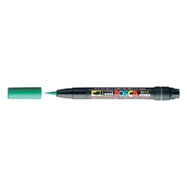 POSCA brush PCF-350 marqueur peinture (1 mm pointe pinceau) - vert PCF350V 424008 - 1