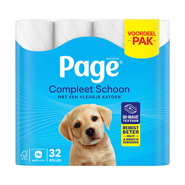 Page Compleet Schoon papier toilette (32 rouleaux)
