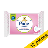Offre : 12x Page Sensitive papier toilette humide (38 lingettes)