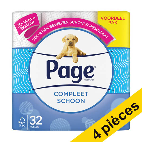 Offre : 4x Page Compleet Schoon papier toilette (32 rouleaux) SPA04004 - 1
