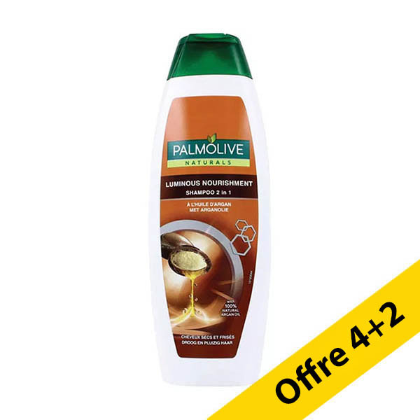 Offre : 6x Palmolive 2 en 1 shampooing à l'huile d'argan (350 ml) SPA04462 - 1