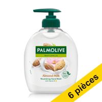 Offre : 6x Palmolive crème lavante à l'amande avec pompe (300 ml)