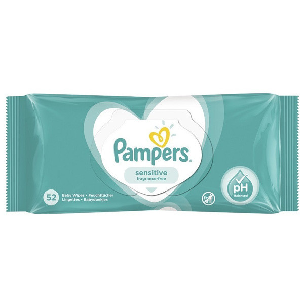 Pampers Sensitive lingettes bébé (52 pièces)  SPA00186 - 1